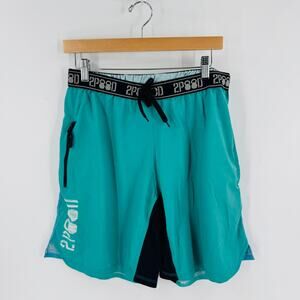 2(X)IST V3.5 Aqua Teal Board Shorts Swim Trunks Men’s XL Zip Pocket